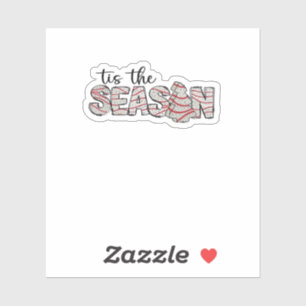 Tis The Season Christmas Tree Sticker