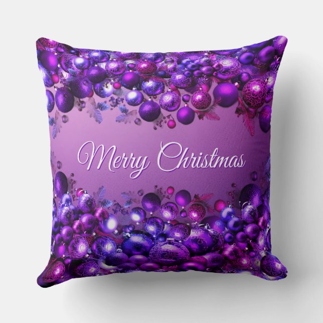 Tis The Season Christmas Tree Throw Pillow (Back)