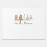 Tis The Season Christmas Trees Whimsical Christmas Sign