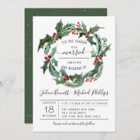 'Tis The Season | Christmas Wedding Invitation