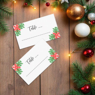 Tis The Season Christmas Wedding Place Card