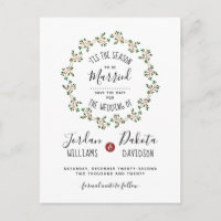 'Tis The Season | Christmas Wedding Save The Date