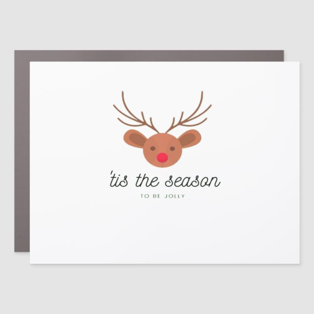 Tis The Season Classic Creative Art Car Magnet (Front)
