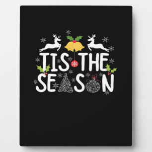 Tis The Season Classic Minimal Clean Plaque