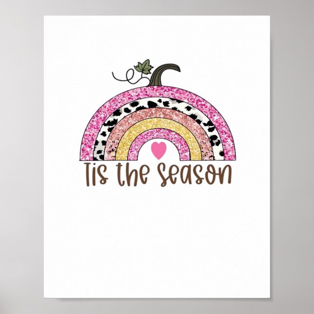 Tis The Season Classic Trendy Quote Poster (Front)