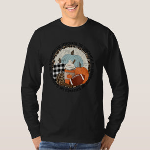 Tis The Season Coffee Fall Football Pumpkin Thanks T-Shirt