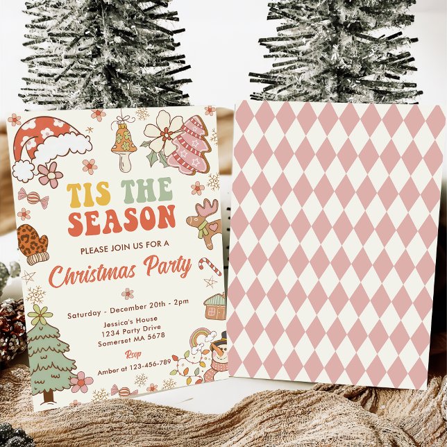 Tis The Season Cookie Christmas Party Invitation (Creator Uploaded)