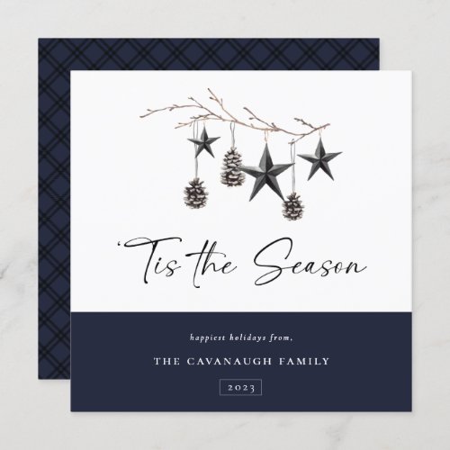 Tis the Season Cozy Nature Holiday Card