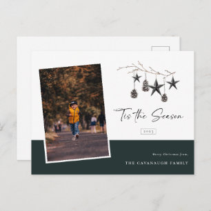 'Tis the Season Cozy Nature Photo Holiday Postcard