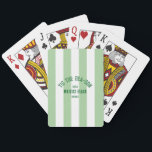 Tis The SeaSon Custom Beach Christmas Green Stripe Poker Cards<br><div class="desc">The ’Tis The Sea-Son Custom Beach Christmas Green Stripe Poker Cards make game night a festive part of your holiday celebrations. Featuring a cheerful green stripe design with customizable beach name and year, these high-quality cards are perfect for poker, card games, or casual holiday gatherings. Durable and easy to shuffle,...</div>
