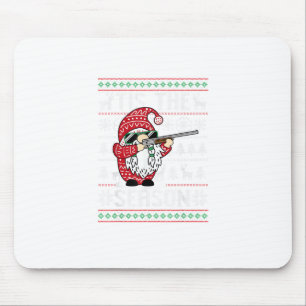 Tis The Season Deer Gnome Reindeer Christmas Mouse Pad
