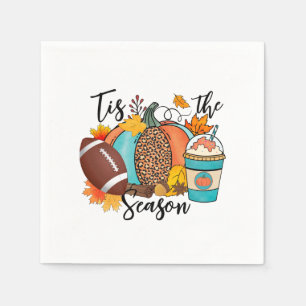'Tis The Season – Fall, Football & Pumpkin Spice Napkins