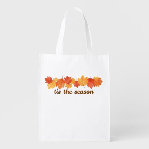 Tis The Season Fall Leaves Tote Bag | Autumn Vibes