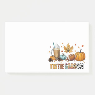 Tis the season fall time with Football and Coffee Post-it Notes