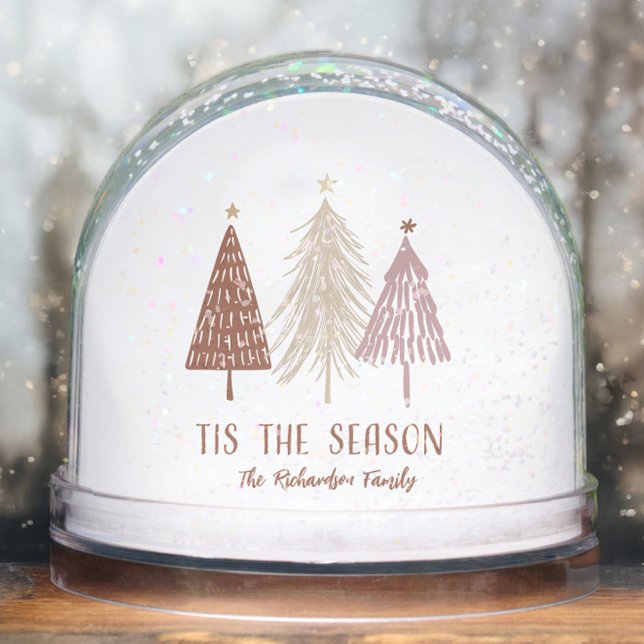Tis The Season Family Name Holiday Snow Globe (Tis The Season Family Name Holiday Snow Globes Christmas Keepsake Favor Gift)