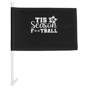 Tis The Season Football Car Flag