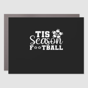 Tis The Season Football Car Magnet