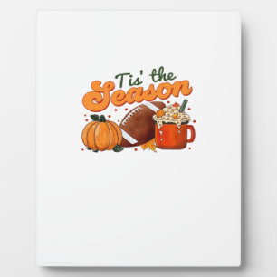 Tis The Season Football Mug Autumn Design Plaque
