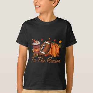 Tis The Season Football Pumpkin Spice Fall Thanksg T-Shirt