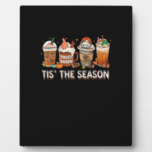 Tis The Season Football Pumpkin Spice Halloween Fa Plaque
