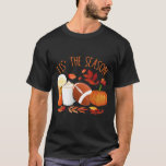 Tis The Season Footbyll Pumpkin Thanksgiving Athle T-Shirt