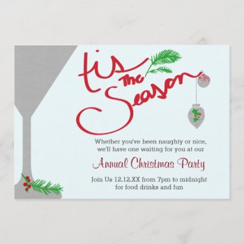 Tis The Season For Celebrations Invitation by TwoBranchingOut at Zazzle