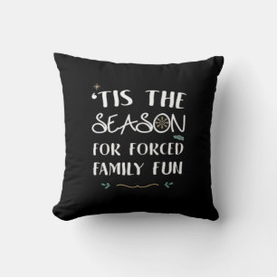 Tis The Season For Forced Essential Minimal Style Throw Pillow