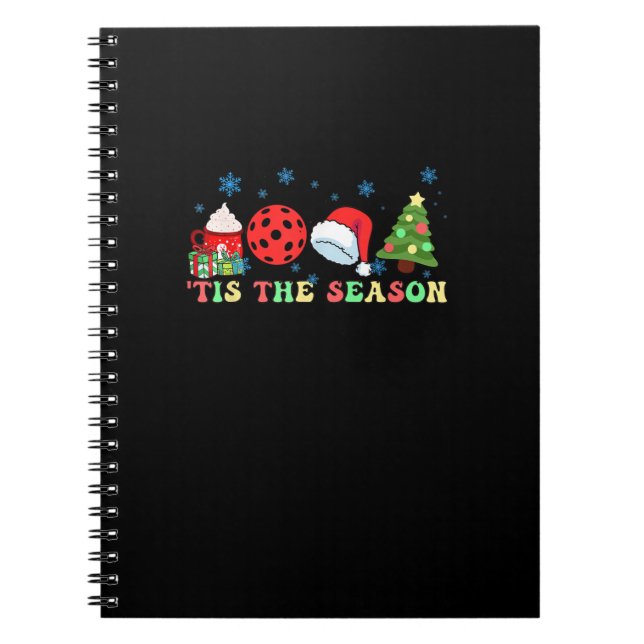 Tis The Season For Pickleball Iii Modern Aesthetic Notebook (Front)