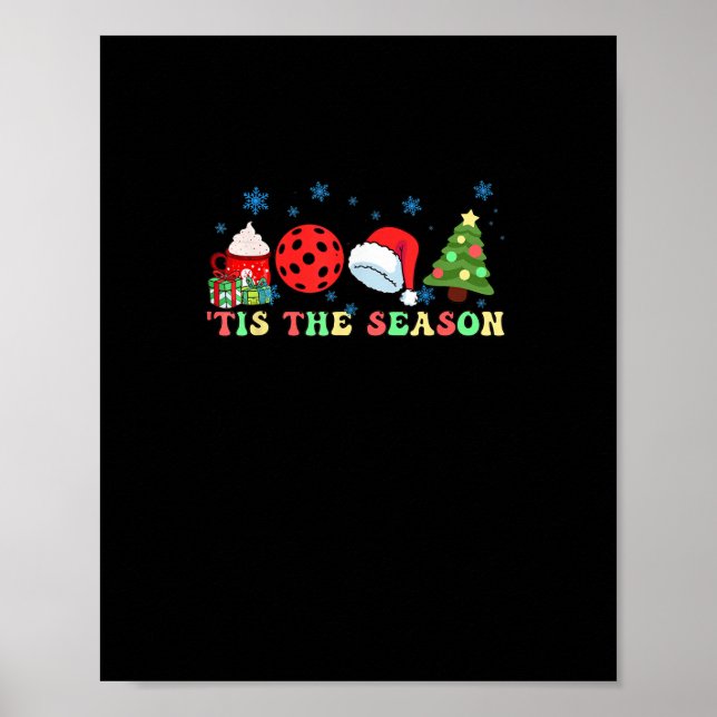 Tis The Season For Pickleball Iii Modern Aesthetic Poster (Front)