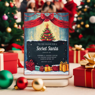 Tis the Season for Secret Santa Invitation Card