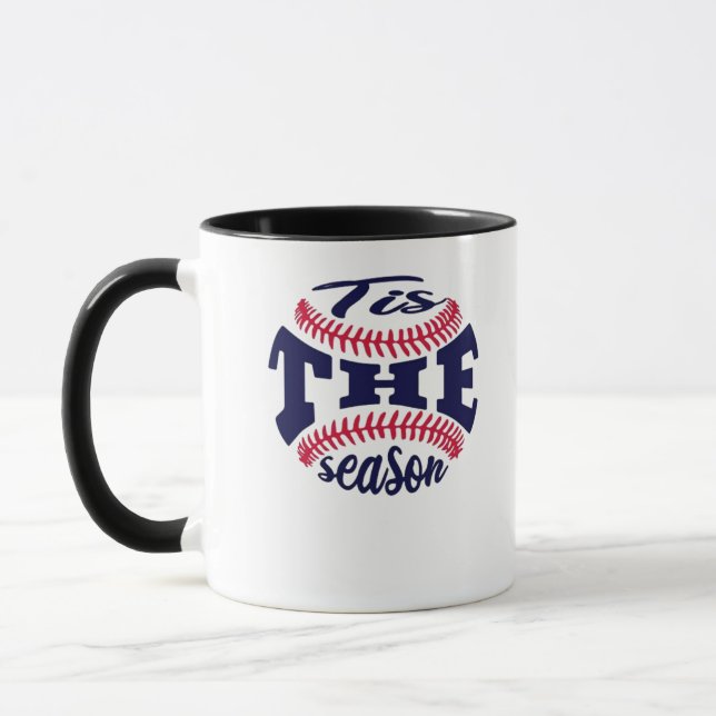 Tis The Season  Funny Aesthetic Casual Mug (Left)