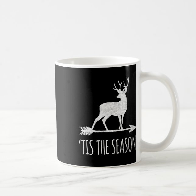 Tis The Season Funny Deer Bow Hunting  Coffee Mug (Right)
