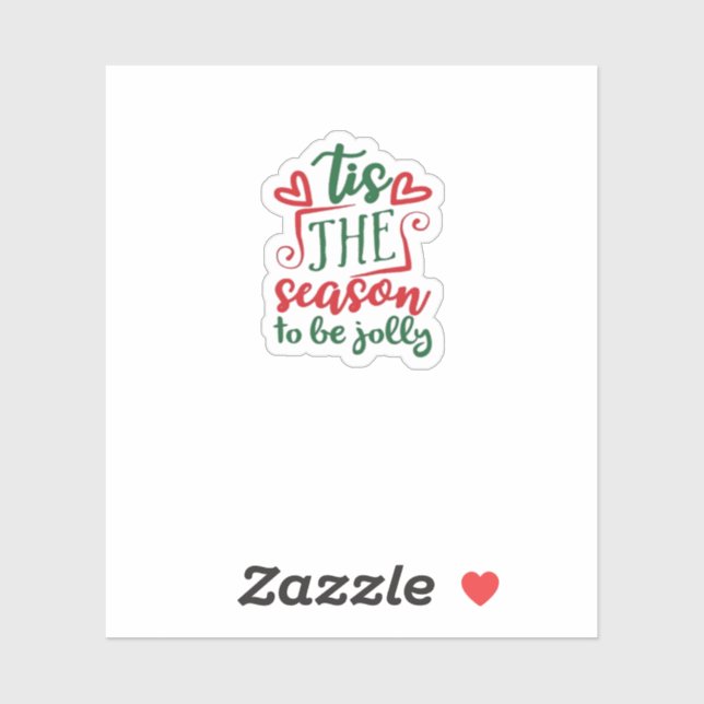 Tis The Season Funny Trendy Sticker (Sheet)