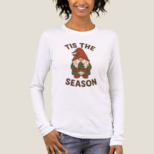 Tis The Season Gnome Christmas Tri-Blend Shirt