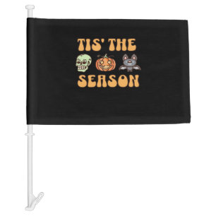 Tis The Season Halloween Car Flag