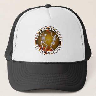 Tis the Season Happy Skeletons Trucker Hat