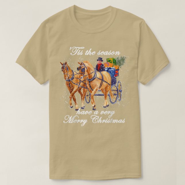 Tis The Season Have a Very Merry Christmas  carria T-Shirt (Design Front)