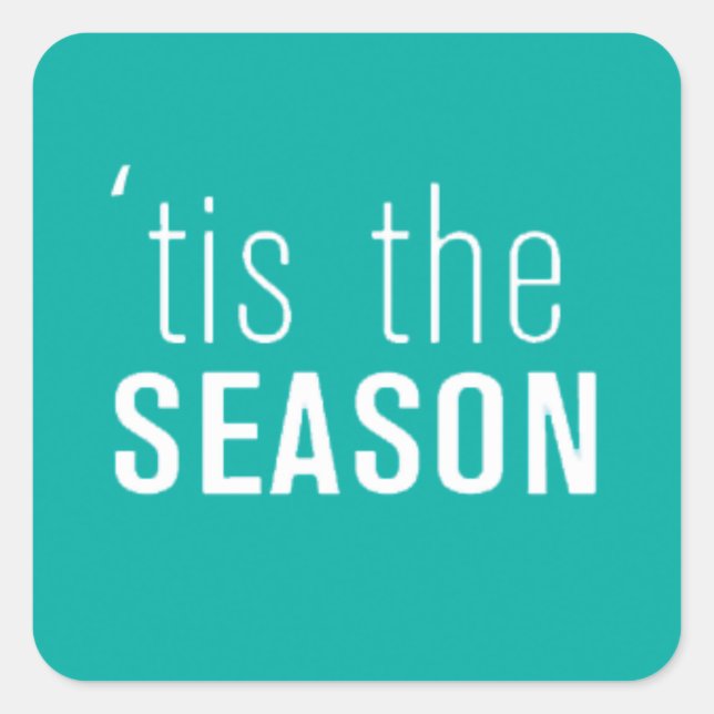 Tis The Season Holidays Envelope Sealer Stickers (Front)
