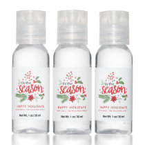 "Tis The Season" Holidays Personalized Hand Sanitizer