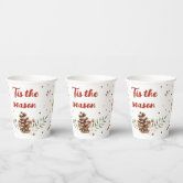 Hot Chocolate & Christmas Whimsical Holiday Paper Cups, Zazzle in 2023