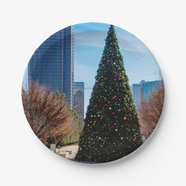Tis The Season In Dallas Paper Plates (Front)