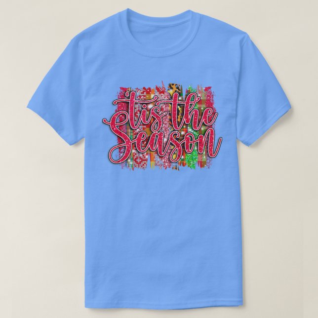 Tis The Season Jesus Christmas Santa Holiday Famil T-Shirt (Design Front)