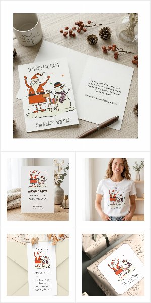 Tis The Season Merry And Bright Fun Santa Snowman