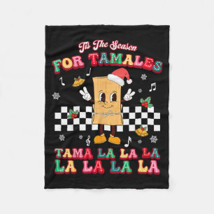 Tis The Season Mexican Christmas Tamales Mexico Fo Fleece Blanket