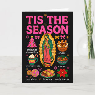 Tis The Season Mexican Christmas Xmas Food Pan Dul Card
