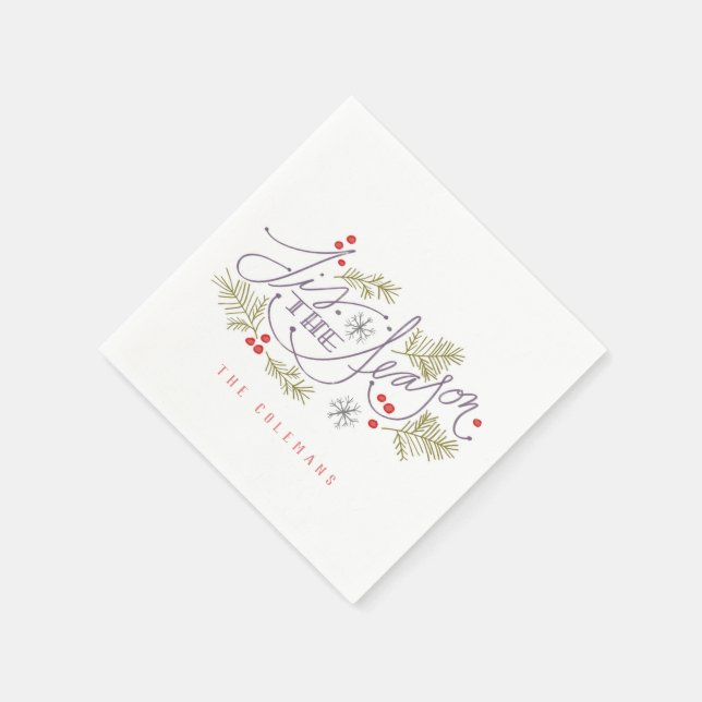 Tis The Season Napkins (Corner)