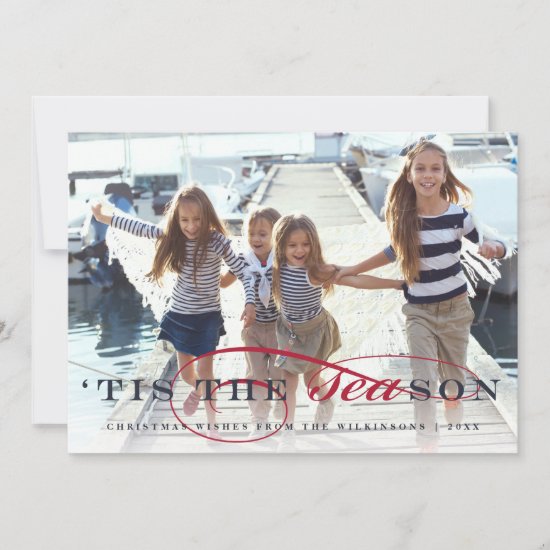 Tis the Season | Nautical Holiday Photo  Card