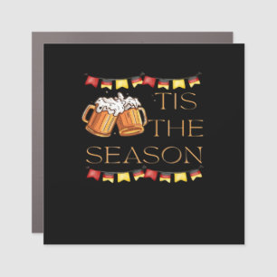 Tis The Season Oktoberfest Fun Beer Festival Fall Car Magnet