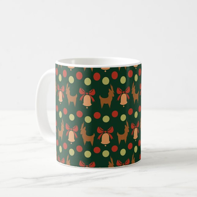 Tis the Season Pattern Coffee Mug (Front Left)