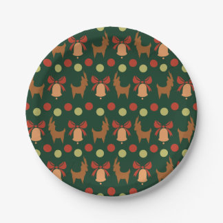 Tis the Season Pattern Paper Plates